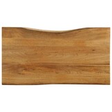 Tafelblad Massief Mangohout met Natuurlijke Rand (100x60cm) - 34% Korting!
