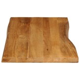 Tafelblad Massief Mangohout met Natuurlijke Rand (100x60cm) - 34% Korting!