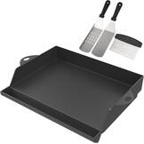 Universele Plancha Grillplaat met Schraper en Spatel - 45.3 x 36.5 cm - Zwart