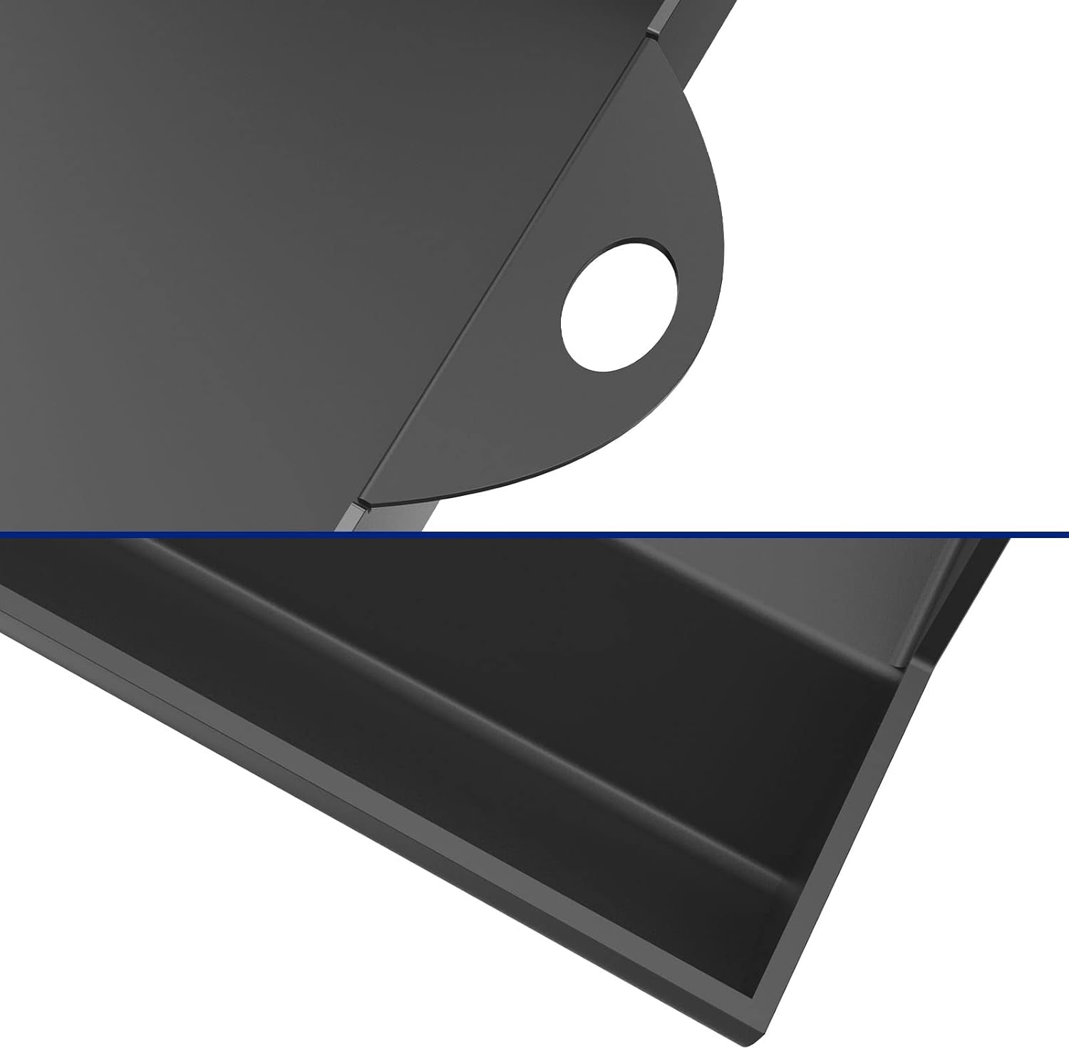 Universele Plancha Grillplaat met Schraper en Spatel - 45.3 x 36.5 cm - Zwart
