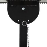 vidaXL Sneeuwploeg handbediend met wielen 100x44 cm