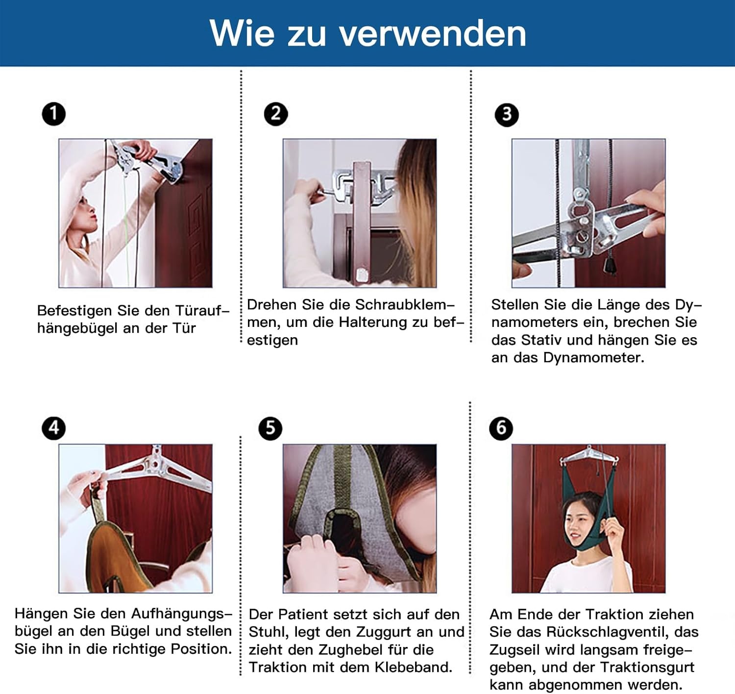 Nek Tractie Apparaat voor Cervicale Wervelkolom - Verlicht Nekpijn en Spondylosis