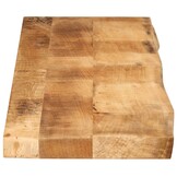 vidaXL Tafelblad met natuurlijke rand 160x20x2,5 cm massief mangohout