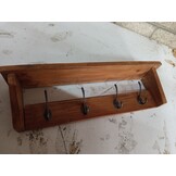 vidaXL Hanger Bruin 50 x 10 x 14 cm Massief Mahoniehout