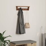 vidaXL Hanger Bruin 50 x 10 x 14 cm Massief Mahoniehout