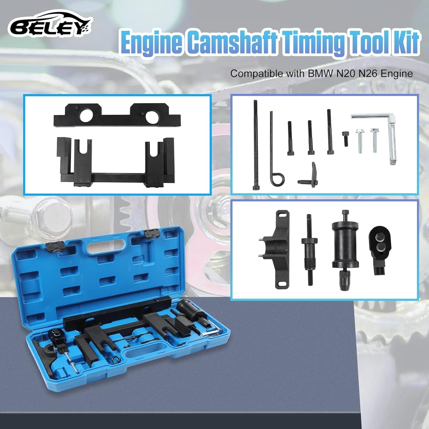 BELEY Nokkenwiel Verstelgereedschap voor BMW N20, N26, N57, N63, S63 Motoren