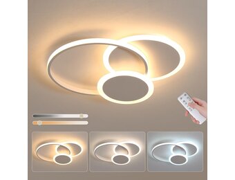 39W Ronde LED Plafondlamp 52 cm Wit voor Woonkamer, Slaapkamer en Kinderkamer