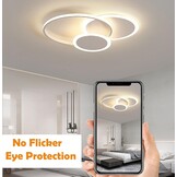 39W Ronde LED Plafondlamp 52 cm Wit voor Woonkamer, Slaapkamer en Kinderkamer
