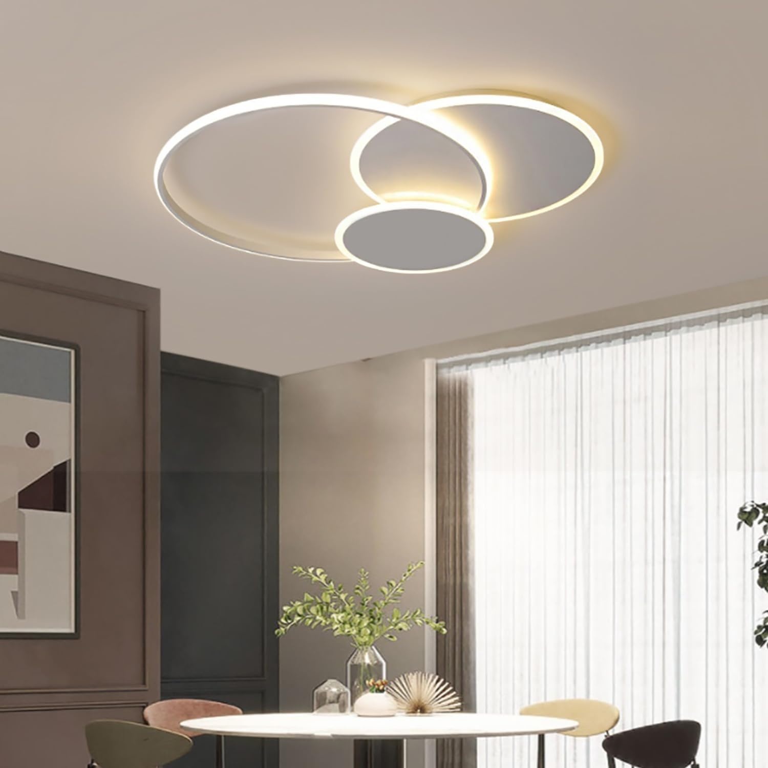 39W Ronde LED Plafondlamp 52 cm Wit voor Woonkamer, Slaapkamer en Kinderkamer