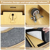 Houten loopwiel voor katten, 100 cm binnendiameter, fluisterstil kattenspeelgoed, XL, houtkleur