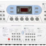 Piano Keyboard voor kinderen, 61 toetsen, elektronisch toetsenbord, draagbaar digitaal muziekinstrument voor vroege onderwijs met microfoon en muziekbladstandaard (Wit, Illuminated buttons) - Maat Illuminated buttons