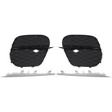 A ABSOPRO Mistlichtrooster Links Rechts Zwart voor BMW X5 E70 (1 Paar)