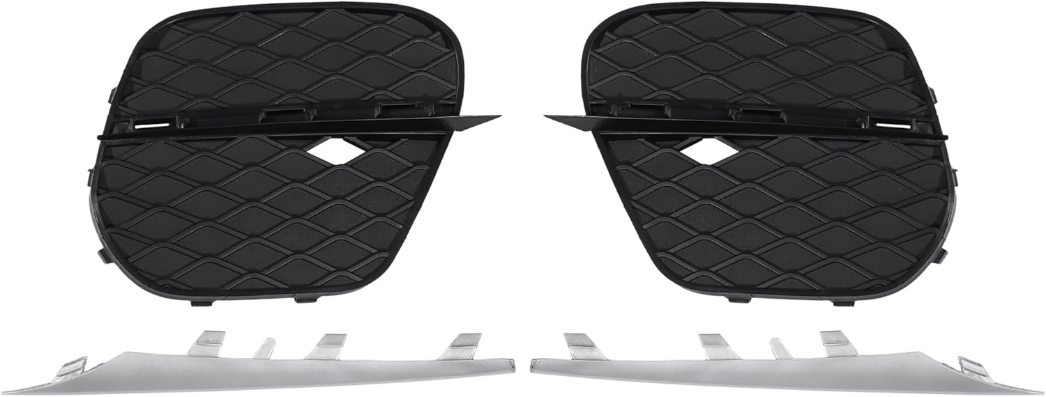 A ABSOPRO Mistlichtrooster Links Rechts Zwart voor BMW X5 E70 (1 Paar)