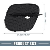 A ABSOPRO Mistlichtrooster Links Rechts Zwart voor BMW X5 E70 (1 Paar)