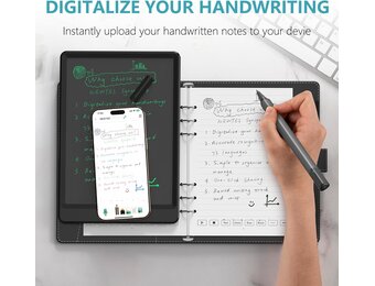 NEWYES Syncpen Smart Pen met digitaal notitieboek (herbruikbaar) Bluetooth draadloze OCR digitale pen voor studenten, ontwerpers, zakenlieden, notities, compatibel met iOS en Android