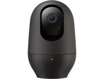 nooie Baby Monitor with Camera, 2K 360° Baby Monitor, WiFi, Indoor Surveillance Camera, Dog Camera with App, Motion Tracking, Night Vision, 2-Way Audio, Compatible with Alexa/Google Home
