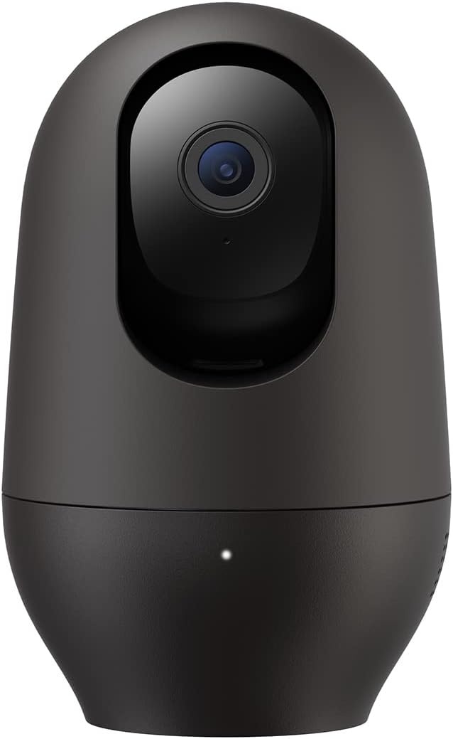 nooie Baby Monitor with Camera, 2K 360° Baby Monitor, WiFi, Indoor Surveillance Camera, Dog Camera with App, Motion Tracking, Night Vision, 2-Way Audio, Compatible with Alexa/Google Home