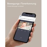 nooie Baby Monitor with Camera, 2K 360° Baby Monitor, WiFi, Indoor Surveillance Camera, Dog Camera with App, Motion Tracking, Night Vision, 2-Way Audio, Compatible with Alexa/Google Home