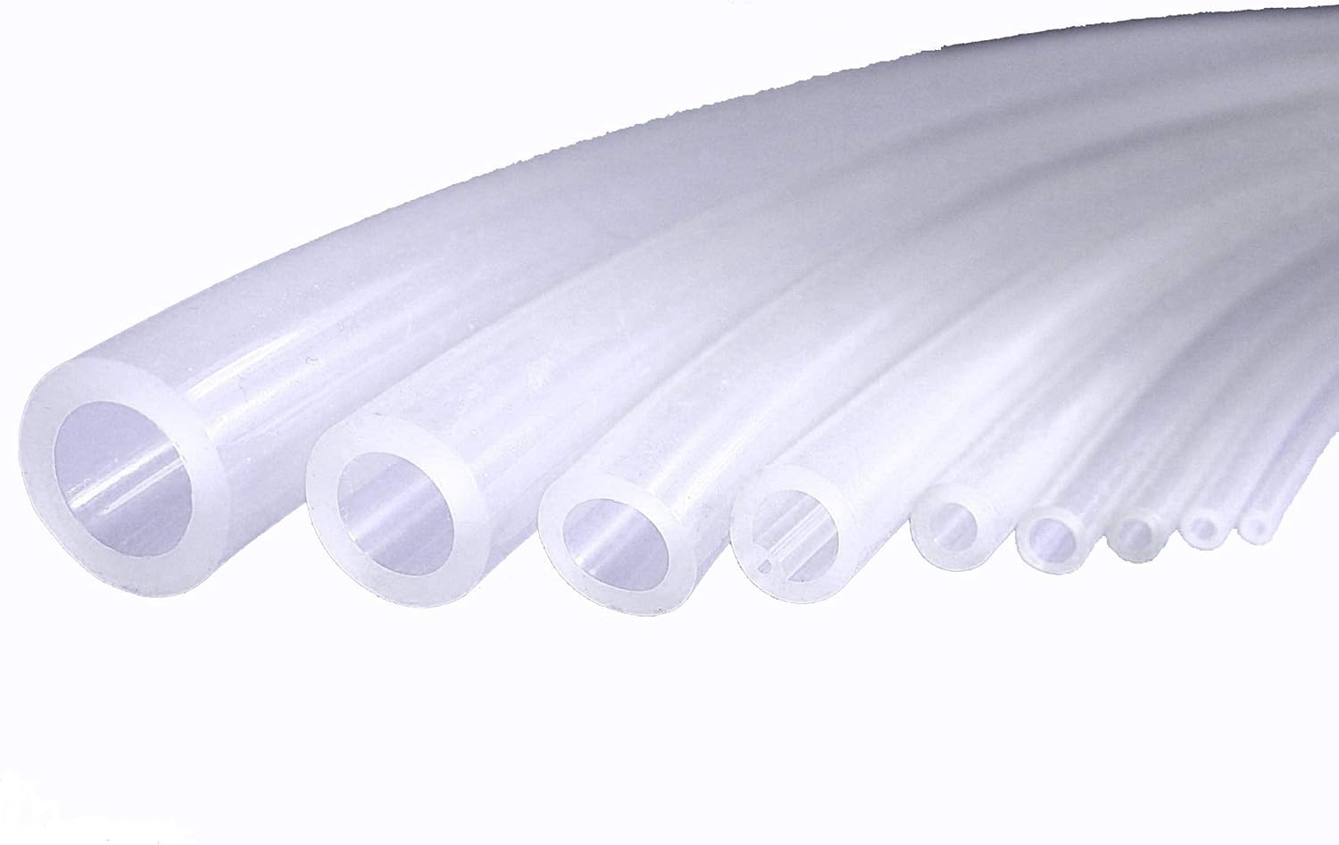 Flexibele siliconen rubberbuis, 6 mm binnendiameter x buitendiameter 8 mm, muurdikte 1 mm, PVC water- of luchtslangpijp 1 meter voor pompoverdracht