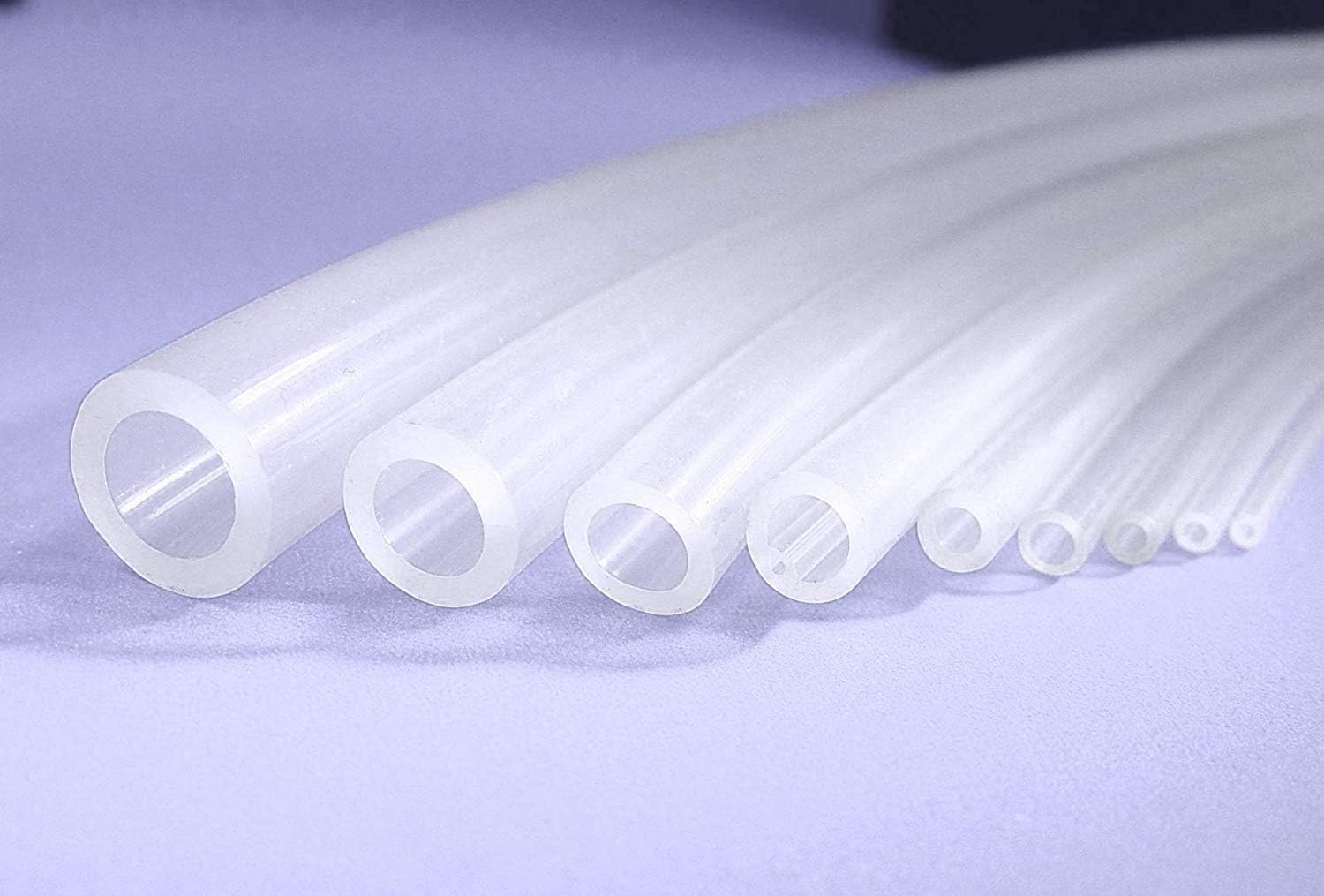 Flexibele siliconen rubberbuis, 6 mm binnendiameter x buitendiameter 8 mm, muurdikte 1 mm, PVC water- of luchtslangpijp 1 meter voor pompoverdracht