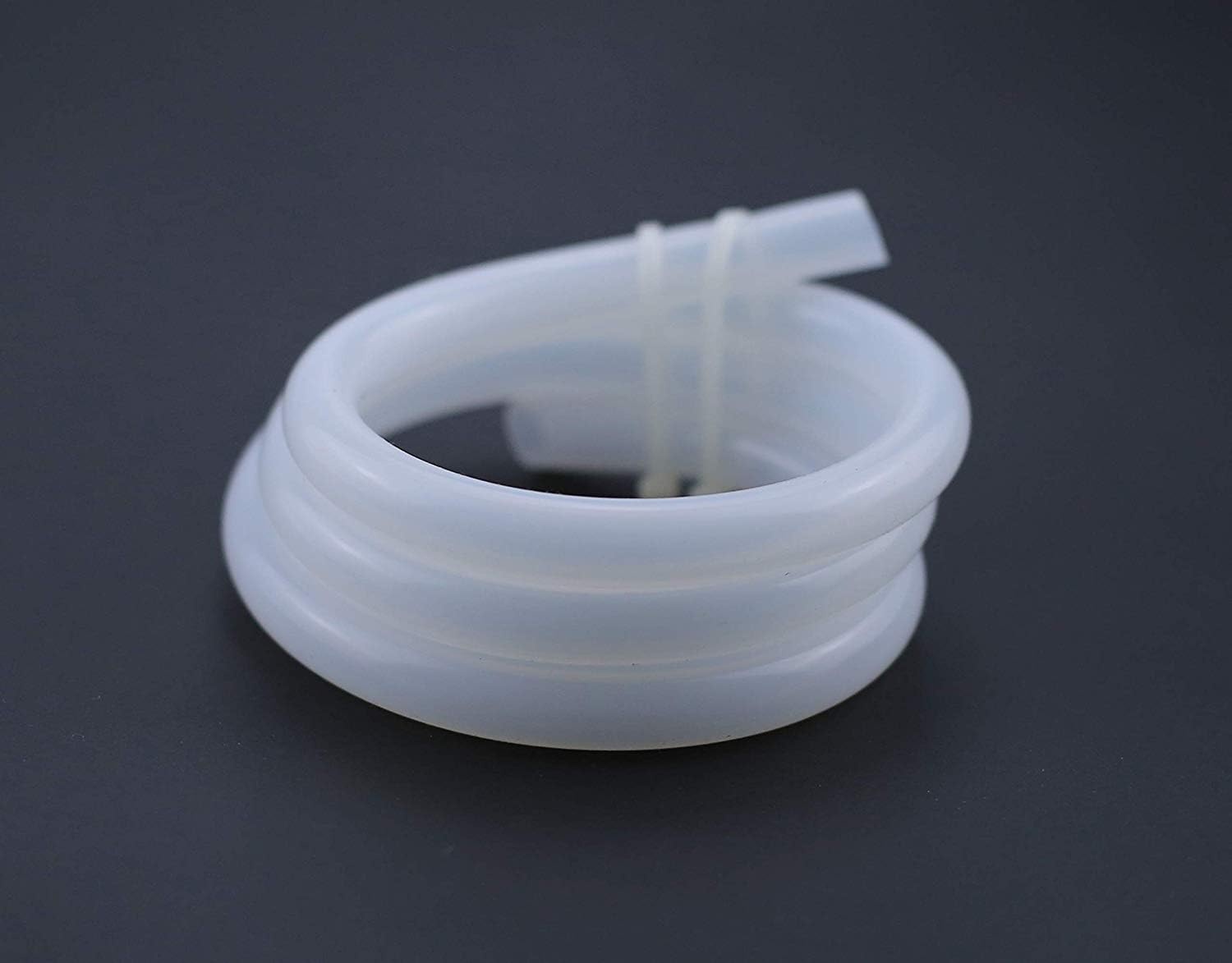 Flexibele siliconen rubberbuis, 6 mm binnendiameter x buitendiameter 8 mm, muurdikte 1 mm, PVC water- of luchtslangpijp 1 meter voor pompoverdracht