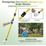 Telescopische Snoeizaag met Uitschuifbare Steel, 6 meter, Verstelbare Lengte, Hoge Takken