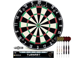 Dartbord Set Sisal met 6 Darts - 65% Korting!