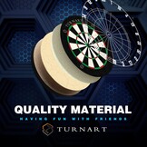 Dartbord Varkenshaar Dartboard Set Met 6 Metalen Tip Darts, Professionele Dartboard Set Met Een Throw(Oche) Line, Een Dartgereedschap en Een Meertalige Instructie