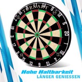 Dartbord Varkenshaar Dartboard Set Met 6 Metalen Tip Darts, Professionele Dartboard Set Met Een Throw(Oche) Line, Een Dartgereedschap en Een Meertalige Instructie