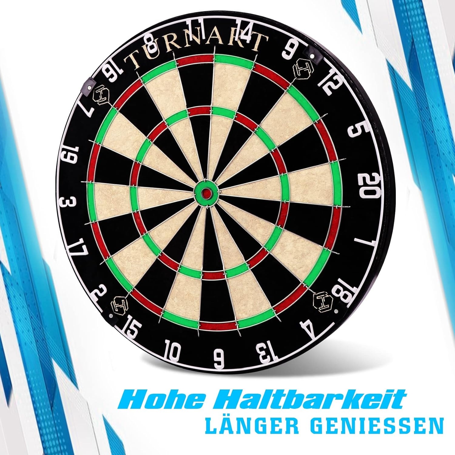 Dartbord Varkenshaar Dartboard Set Met 6 Metalen Tip Darts, Professionele Dartboard Set Met Een Throw(Oche) Line, Een Dartgereedschap en Een Meertalige Instructie