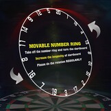 Dartbord Varkenshaar Dartboard Set Met 6 Metalen Tip Darts, Professionele Dartboard Set Met Een Throw(Oche) Line, Een Dartgereedschap en Een Meertalige Instructie