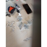 FAVOOSTY 3-laags Uitschuifbaar Schoenrek Wit