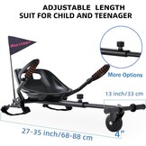 Hoverbords stoelaccessoires transformeren je hoverbords in een go-kart, zo wordt het rijden veel plezier en is veilig. De hoverbords zijn niet inbegrepen.