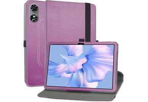Paarse Tablethoes voor Oukitel OT6 10,1" | PU Leer | 360° Standaard | 63% Korting