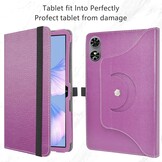 Paarse PU Lederen Tablethoes voor OUKITEL OT6 10.1 Inch | 360° Draaibare Standaard | 70% Korting