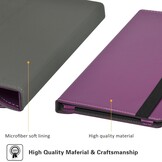 Paarse PU Lederen Tablethoes voor OUKITEL OT6 10.1 Inch | 360° Draaibare Standaard | 70% Korting