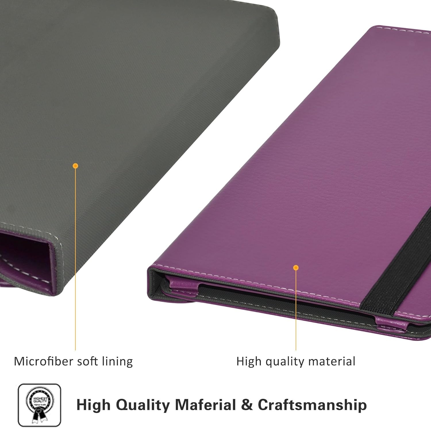 Paarse PU Lederen Tablethoes voor OUKITEL OT6 10.1 Inch | 360° Draaibare Standaard | 70% Korting
