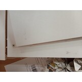 vidaXL Platenkast 84,5x38x89 cm bewerkt hout wit