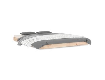vidaXL Bedframe massief grenenhout 140x190 cm