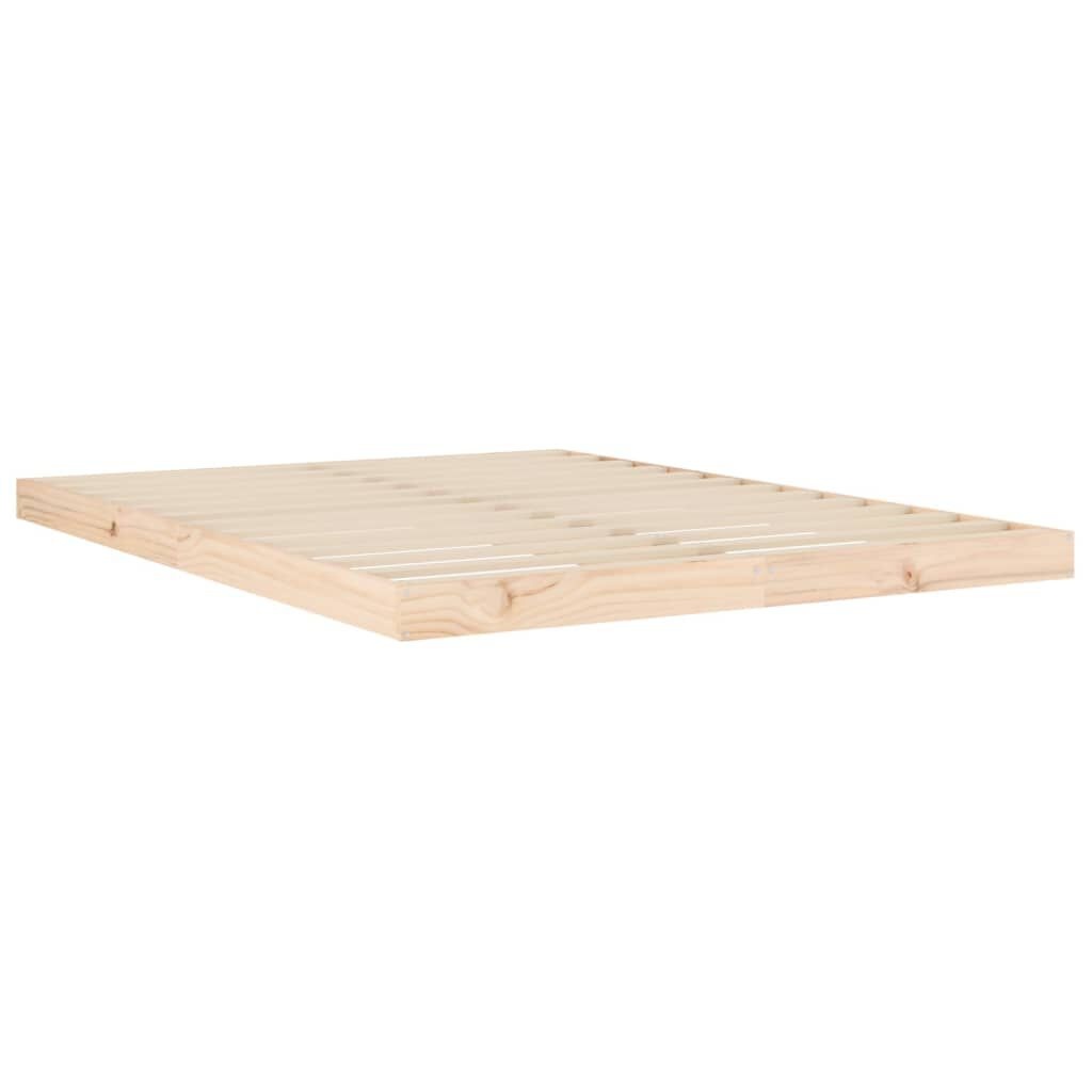 vidaXL Bedframe massief grenenhout 140x190 cm