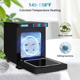 Esthetische handdoekwarmer, esthetische handdoekwarmer met clip, handdoekwarmer, professionele handdoekverwarmer, handdoekwarmer, desinfectie van handdoek voor spa, gezicht (zwart)