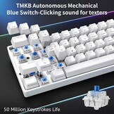 DIERYA DK61se Gaming Toetsenbord,60% Mechanisch Toetsenbord met Blue Clicky Switch,Ultra-compacte MiMi 61 Toetsen, Anti-Ghosting,Type C-Datakabel, Amerikaanse Lay-Out voor pc,Windows
