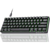 DIERYA DK61se Gaming Toetsenbord,60% Mechanisch Toetsenbord met Blue Clicky Switch,Ultra-compacte MiMi 61 Toetsen, Anti-Ghosting,Type C-Datakabel, Amerikaanse Lay-Out voor pc,Windows