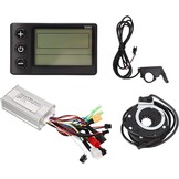 BuyWeek Elektrische Fiets Controller Kit met S866 LCD Display, 24/36/48V, 250W/350W, 17A