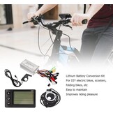 BuyWeek Elektrische Fiets Controller Kit met S866 LCD Display, 24/36/48V, 250W/350W, 17A