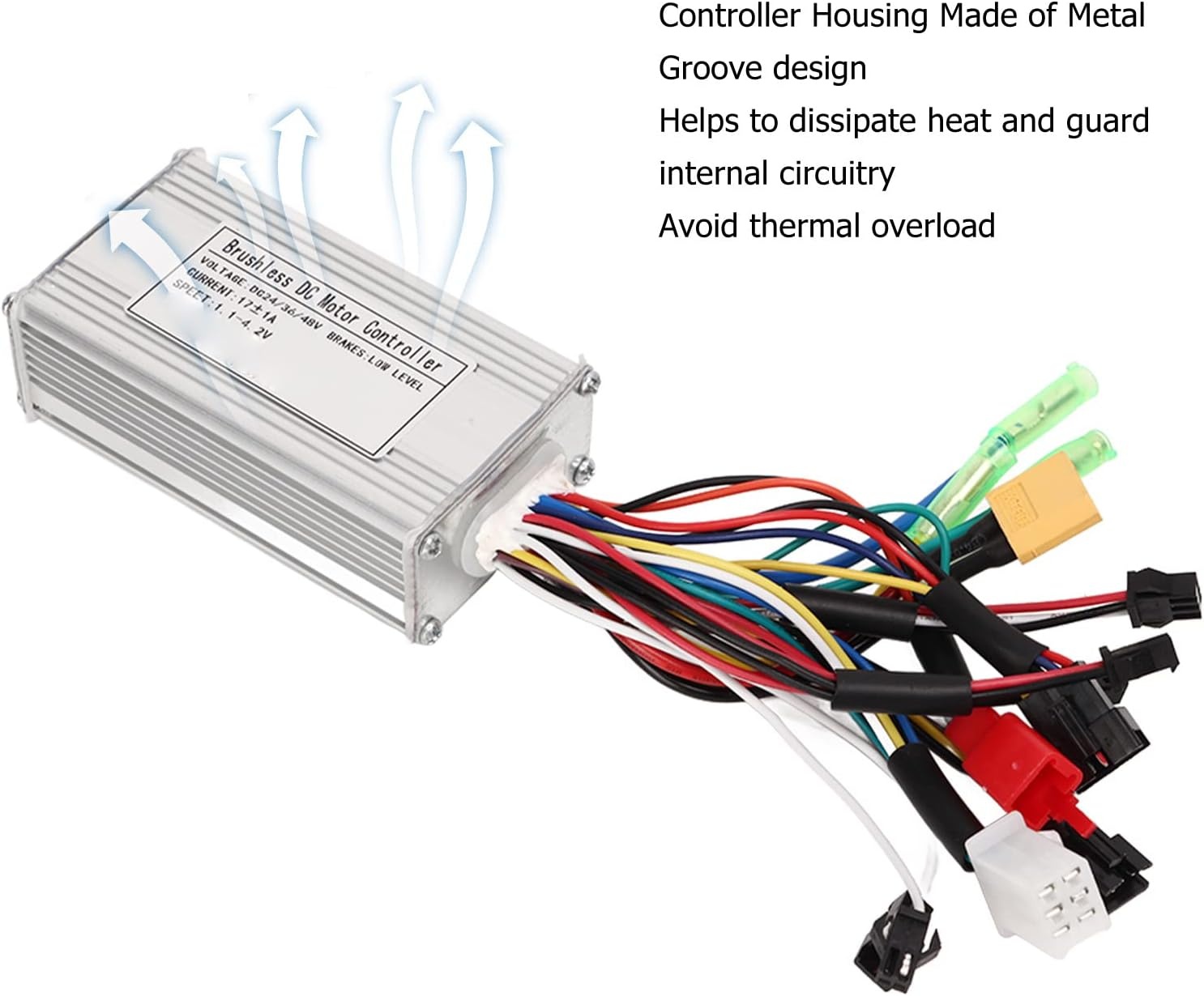 BuyWeek Elektrische Fiets Controller Kit met S866 LCD Display, 24/36/48V, 250W/350W, 17A