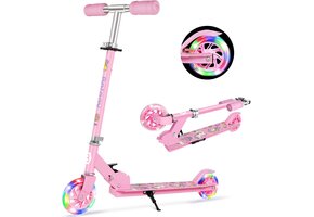 Kinderstep 2 Wielen - 3-12 Jaar, Inklapbaar, LED Wielen (40% Korting)