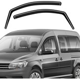 GEARMONSTER Winddeflector voor Caddy 2005-2018, autoruiten, regenbescherming, geïntegreerde deflectoren, geïntegreerde windgeleider