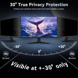 Protescreen Privacyfilter voor scherm 24 inch 16:10, schermbescherming filter tegen blauw licht anti-spion anti-reflectie film voor pc en monitor 24 inch 16:10 Widescreen Computer
