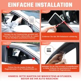 GEARMONSTER Winddeflector voor Caddy 2005-2018, autoruiten, regenbescherming, geïntegreerde deflectoren, geïntegreerde windgeleider